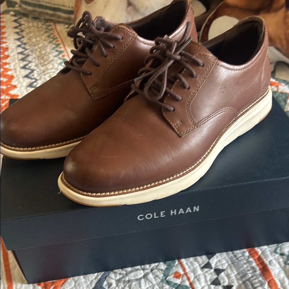 Cole Haan Men's Brown Leather Shoes size 8.5